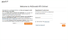 Tablet Screenshot of mcdonaldatv.com